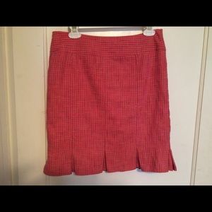 Pink tweed Nanette Lepore pencil skirt